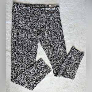 No Boundaries Black and White Floral Leggings